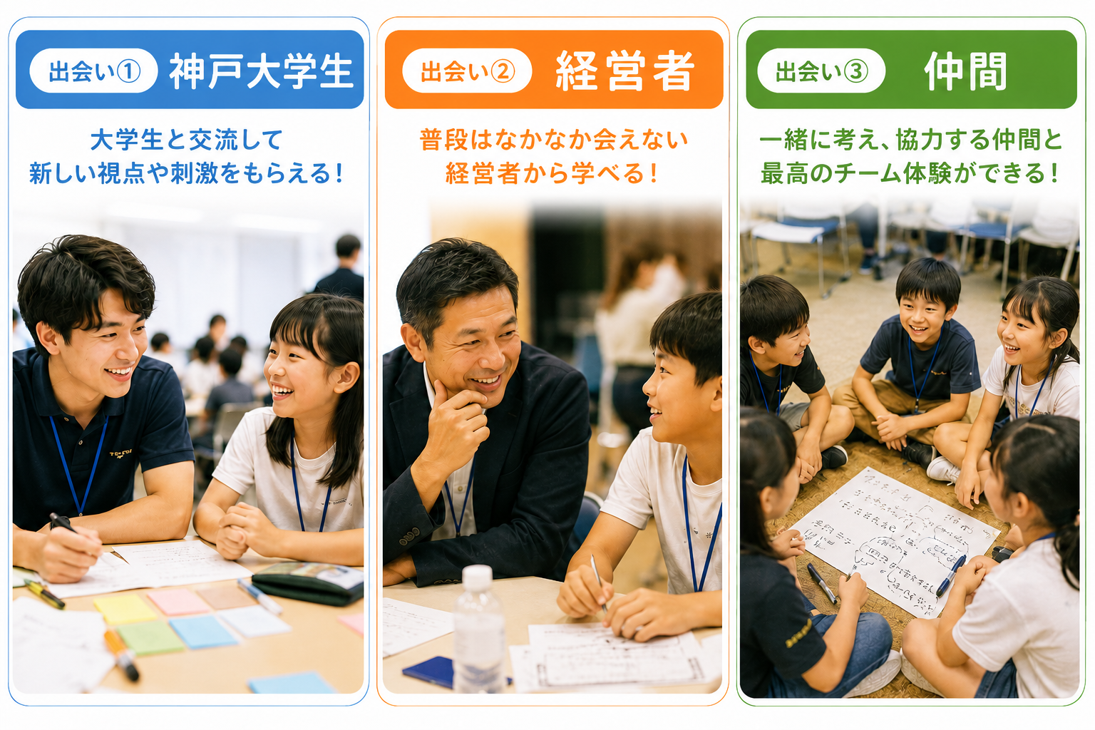 3つの出会い 神戸大学生・経営者・仲間