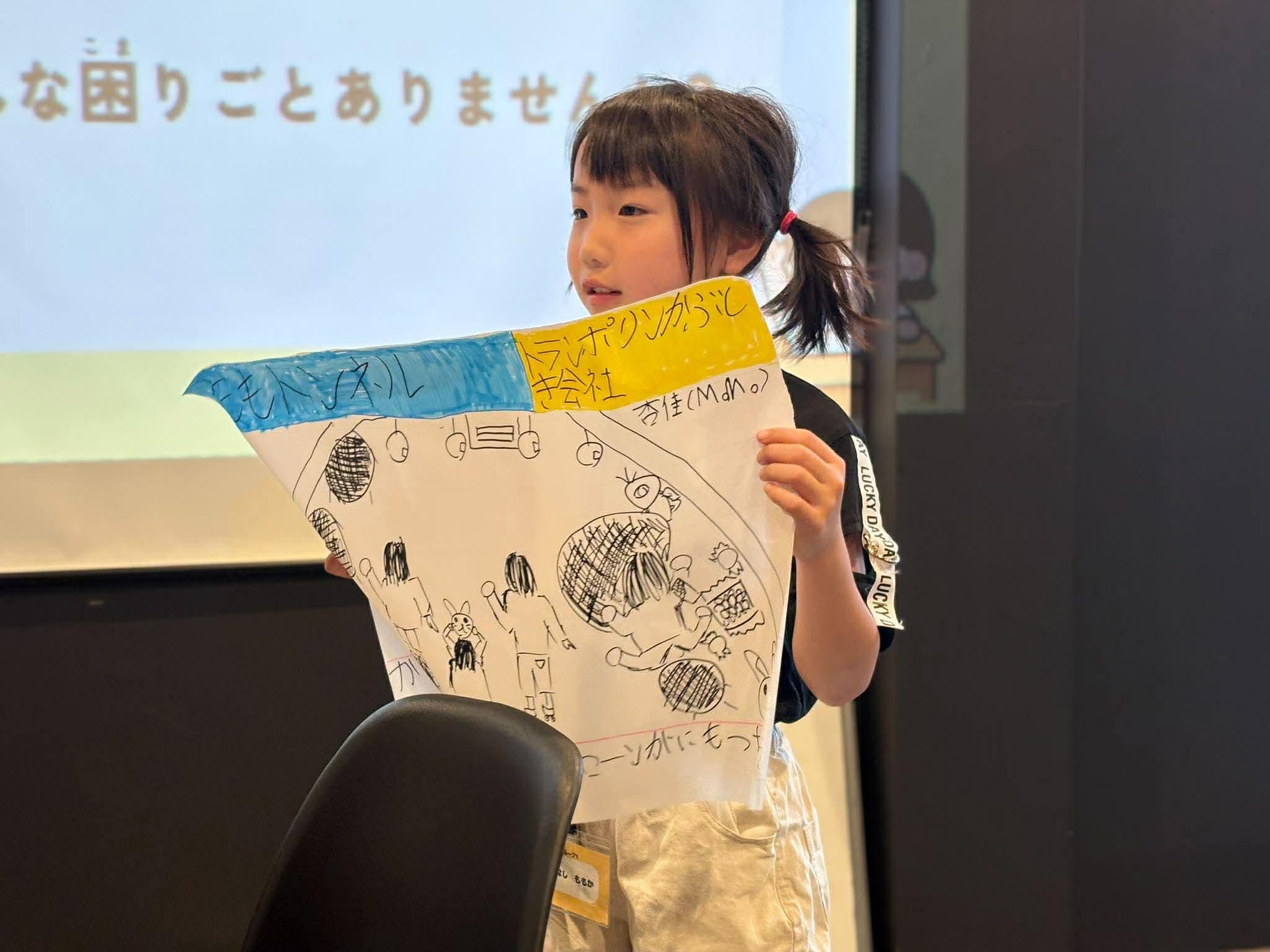 子どものプレゼン発表の様子